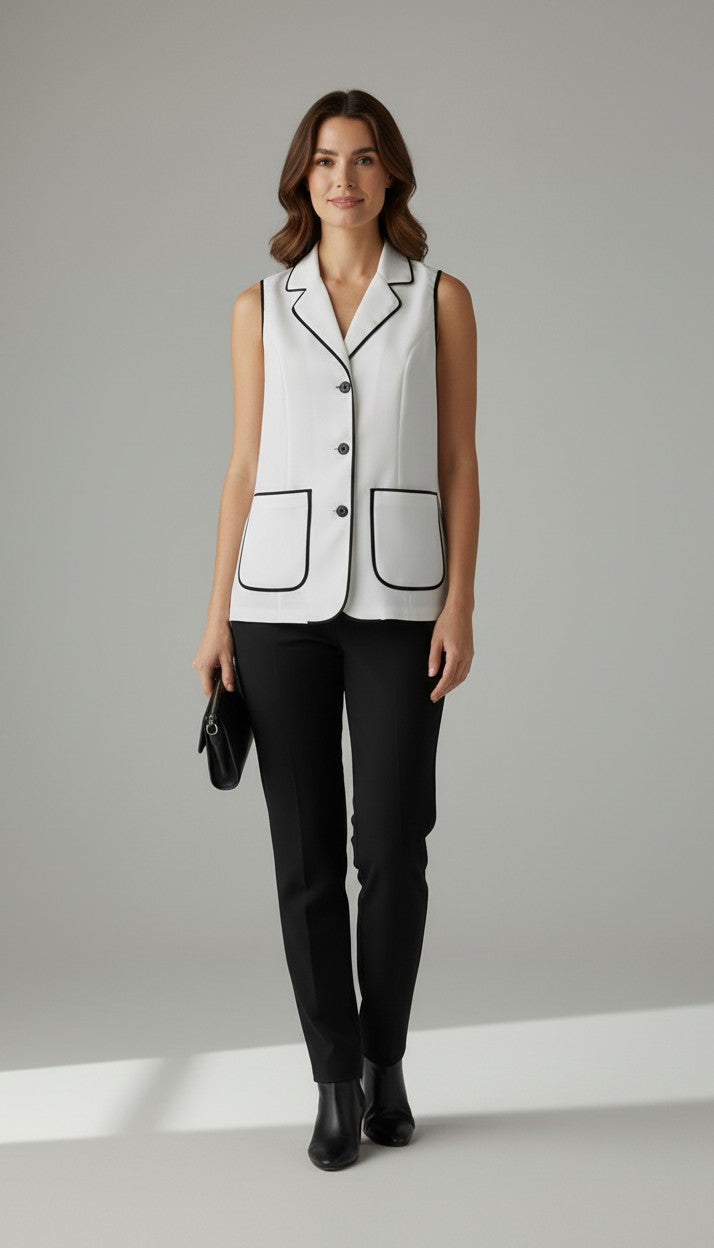 Piped Longline Vest