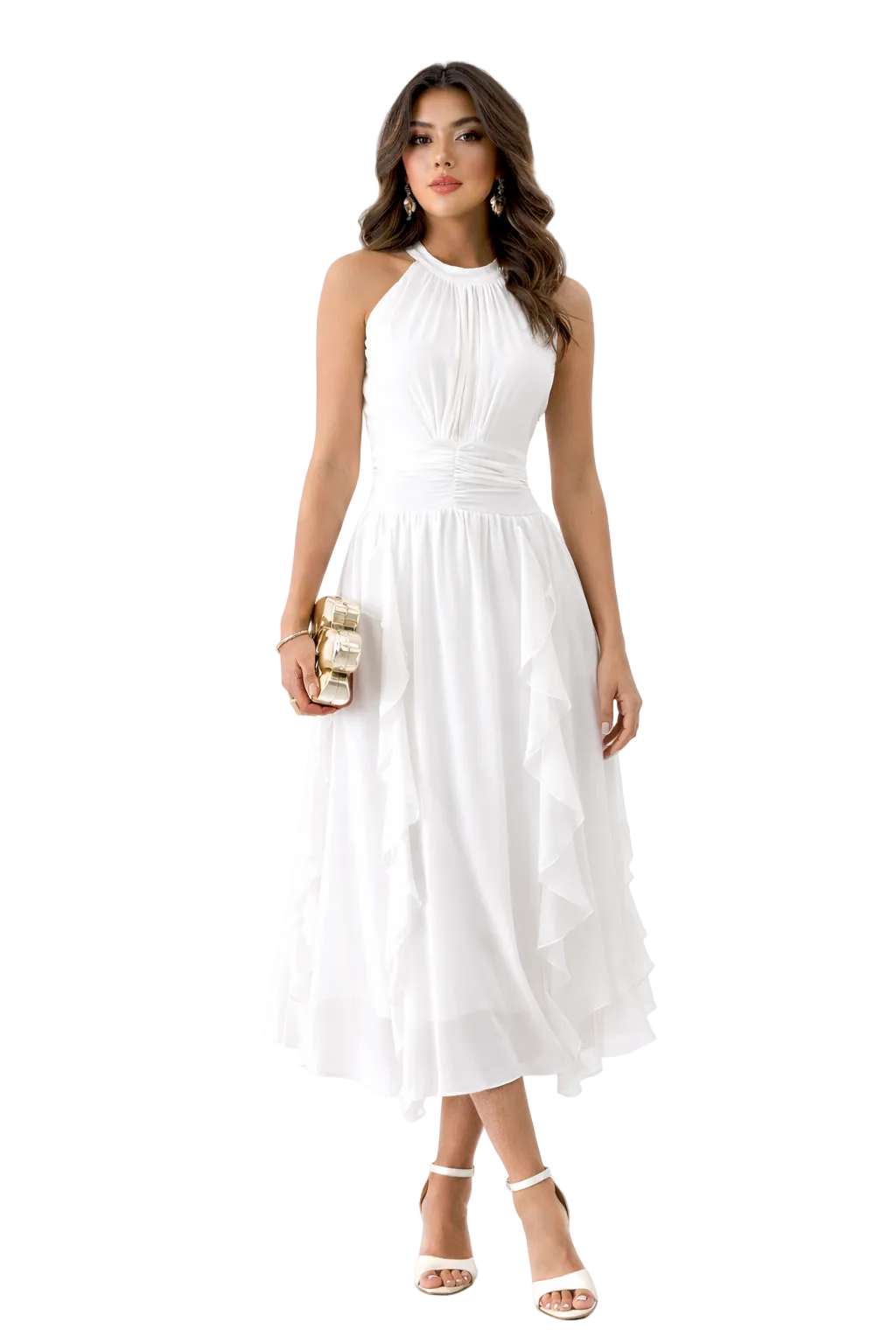 The Snowy Flow Dress