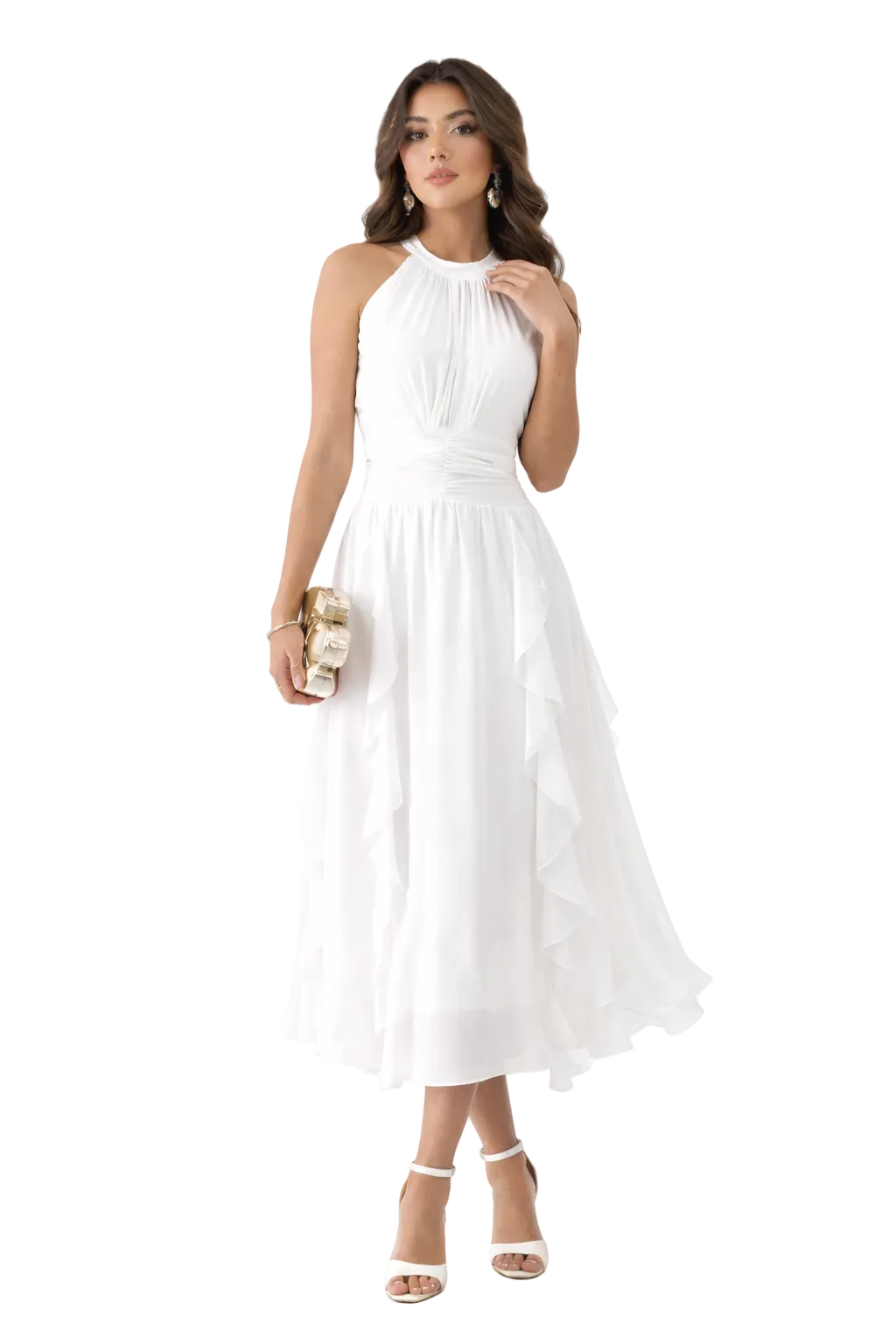 The Snowy Flow Dress