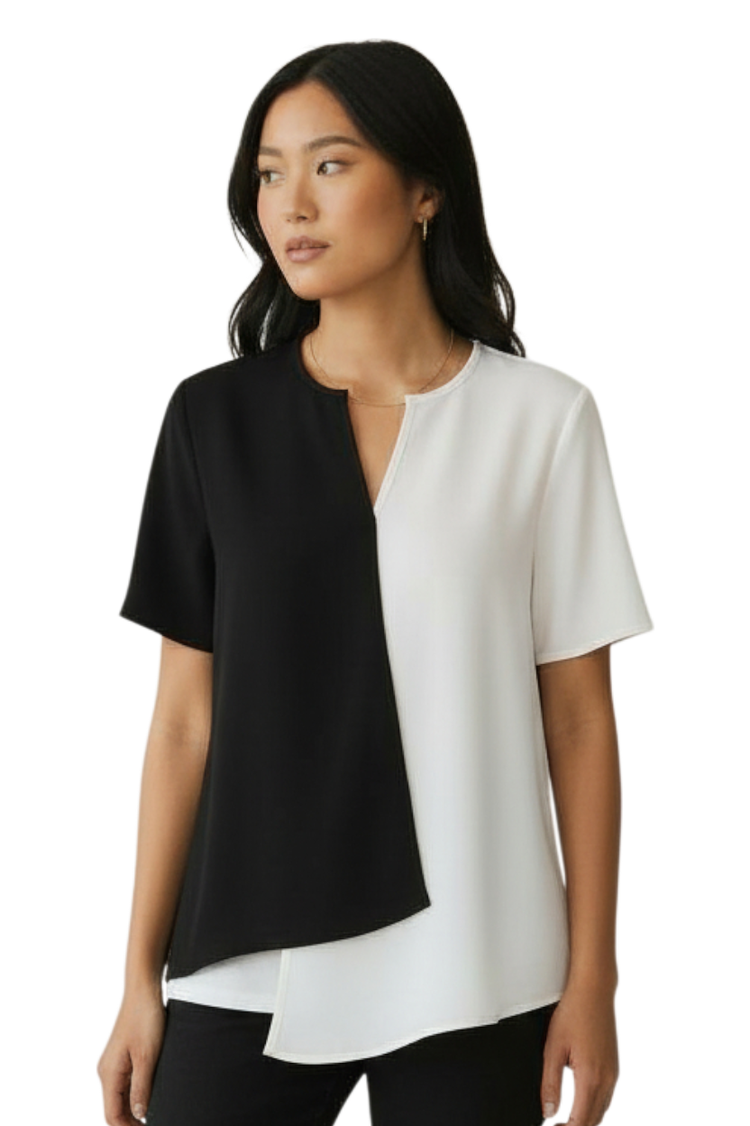 Diagonal Overlap Half Tee