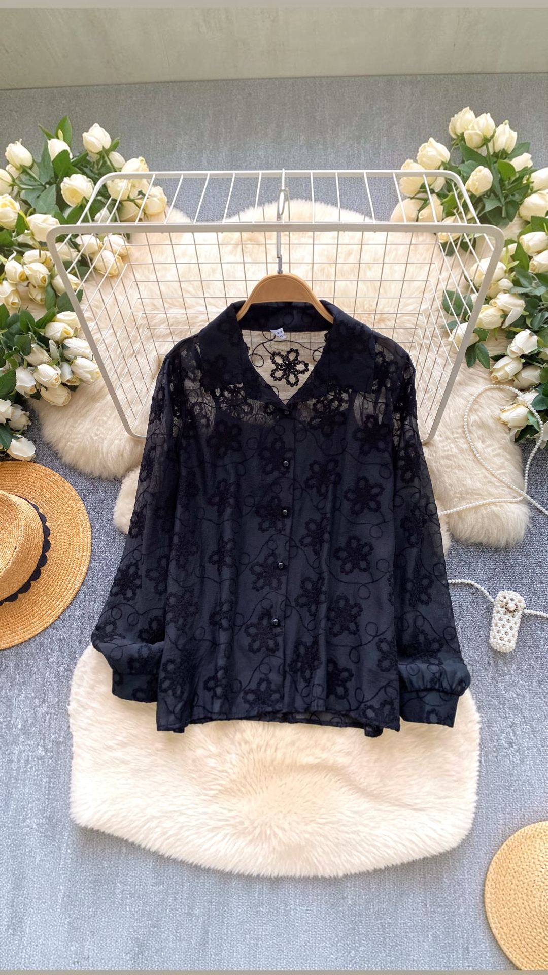 Midnight Embroided Shirt
