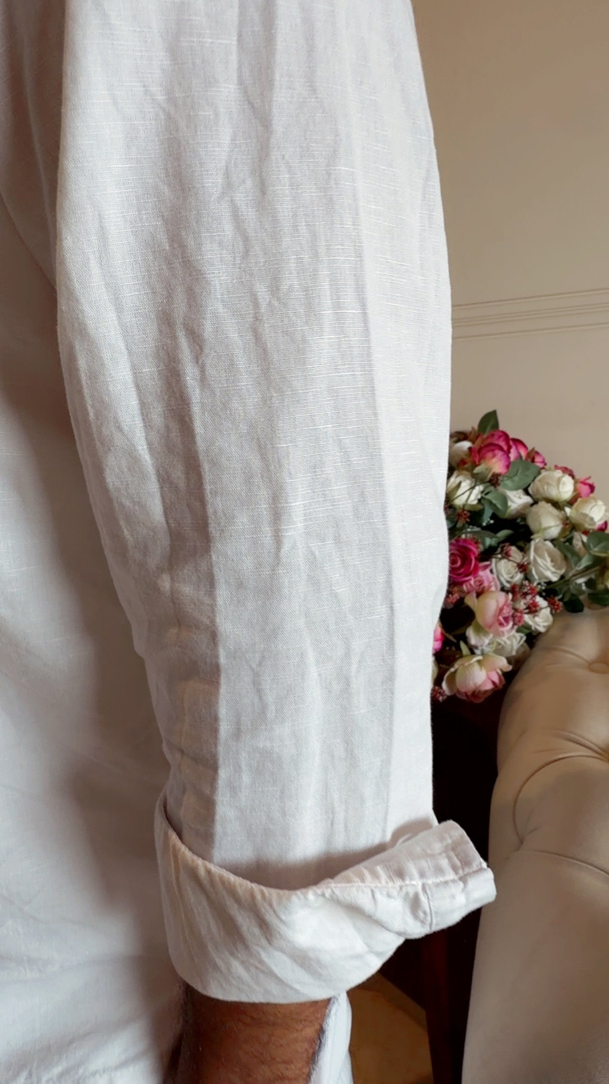 The cloud Linen Set - full sleeves