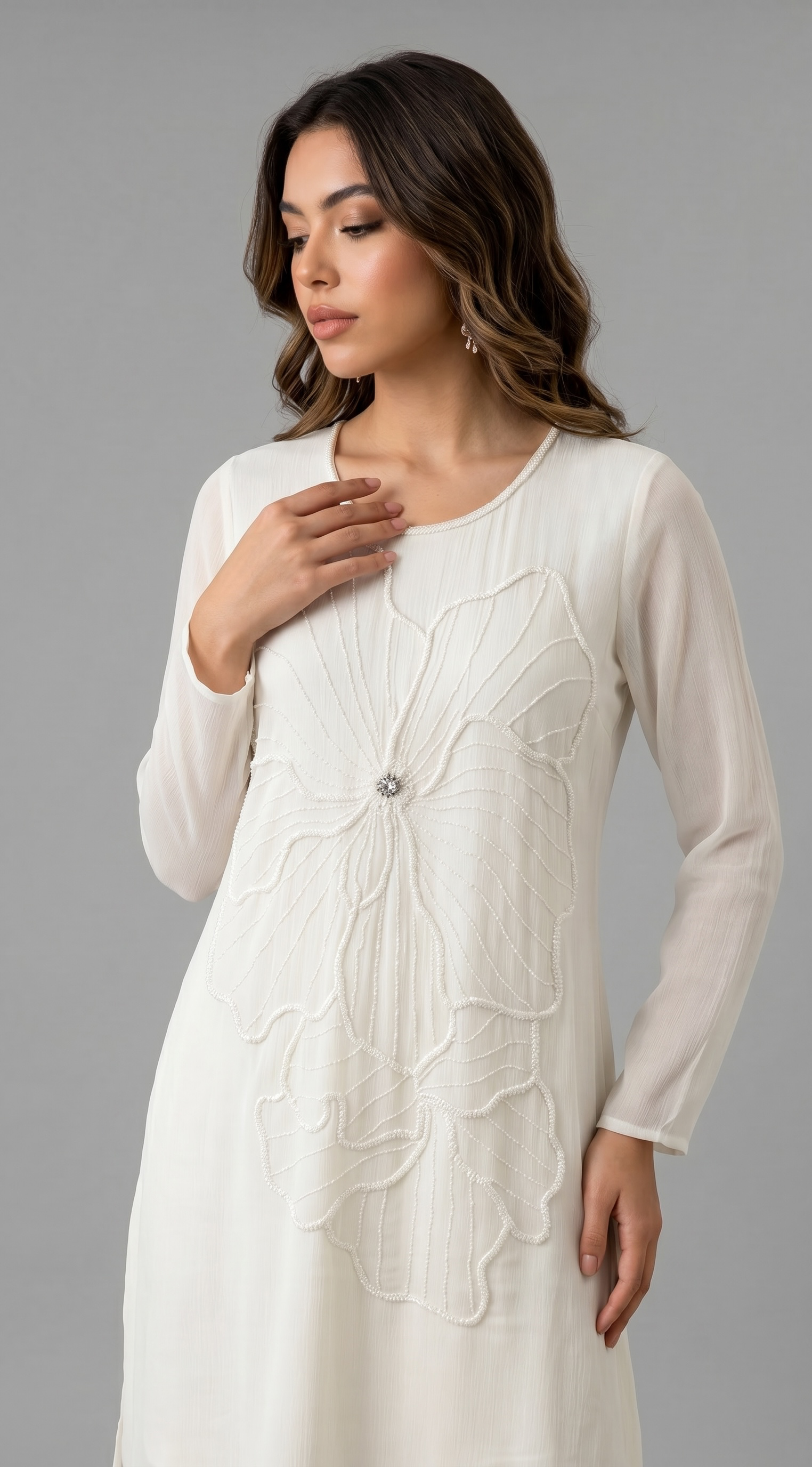 The Ivory Blossom Chinnon Set