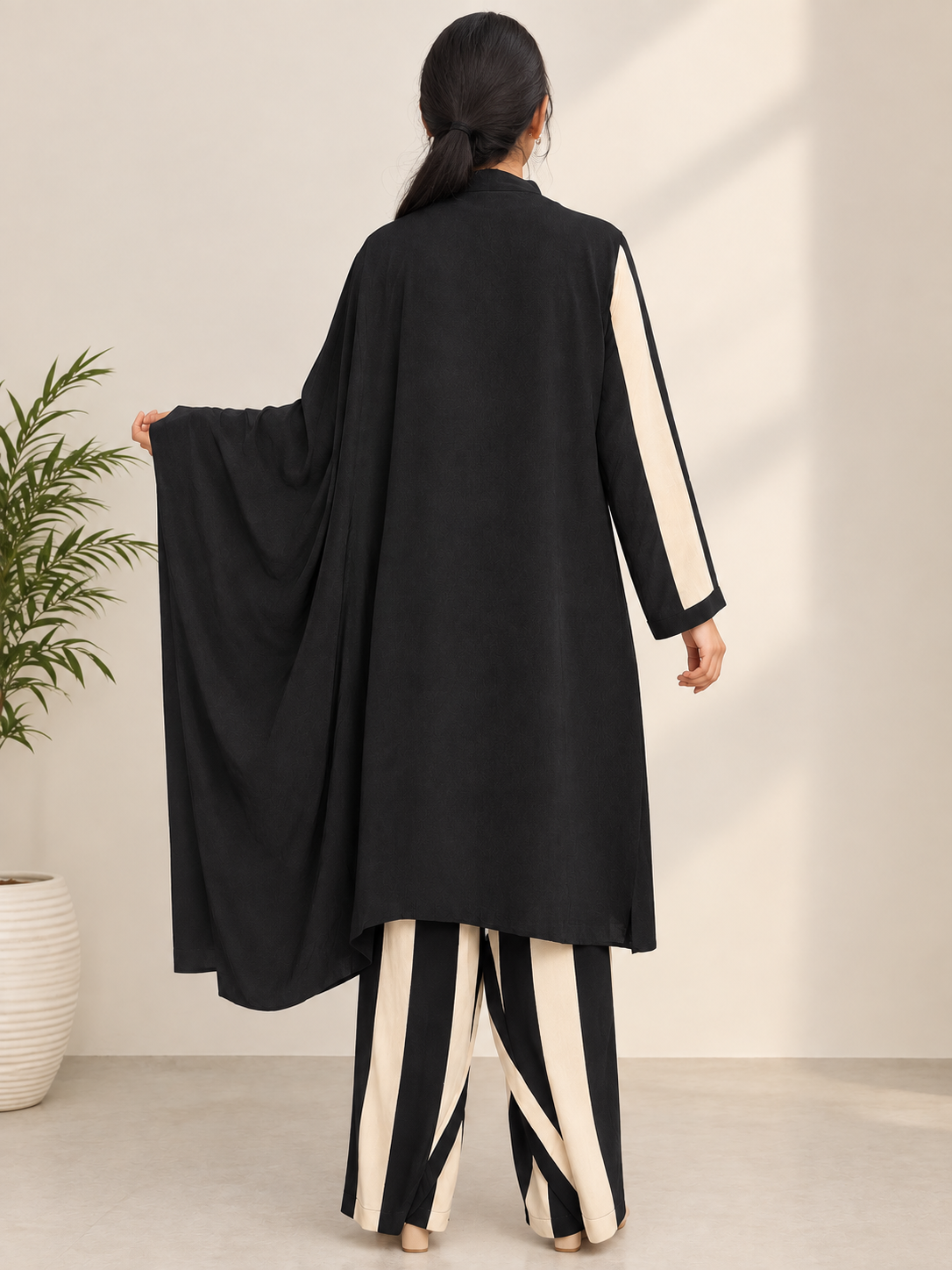Asymmetric Kaftan cord set