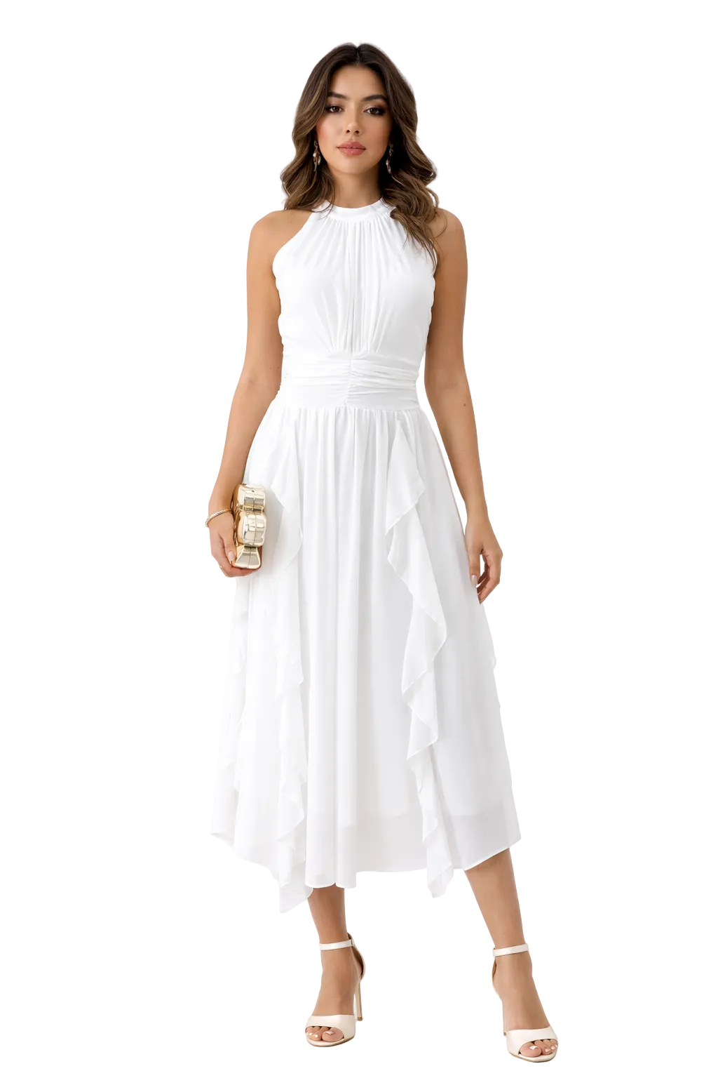 The Snowy Flow Dress