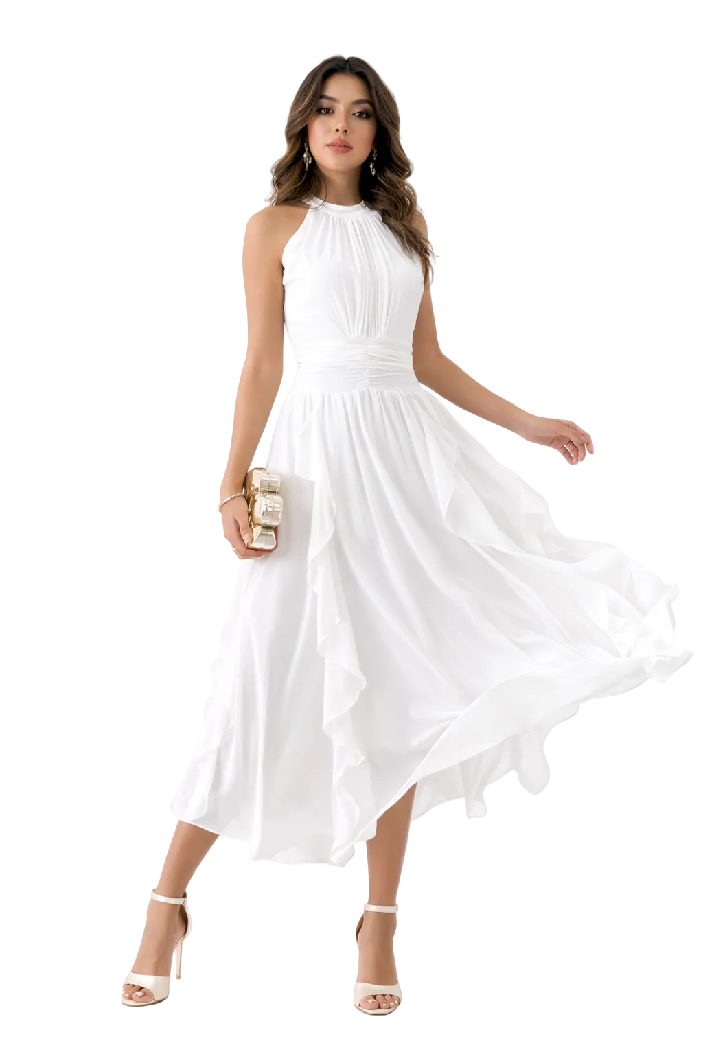 The Snowy Flow Dress