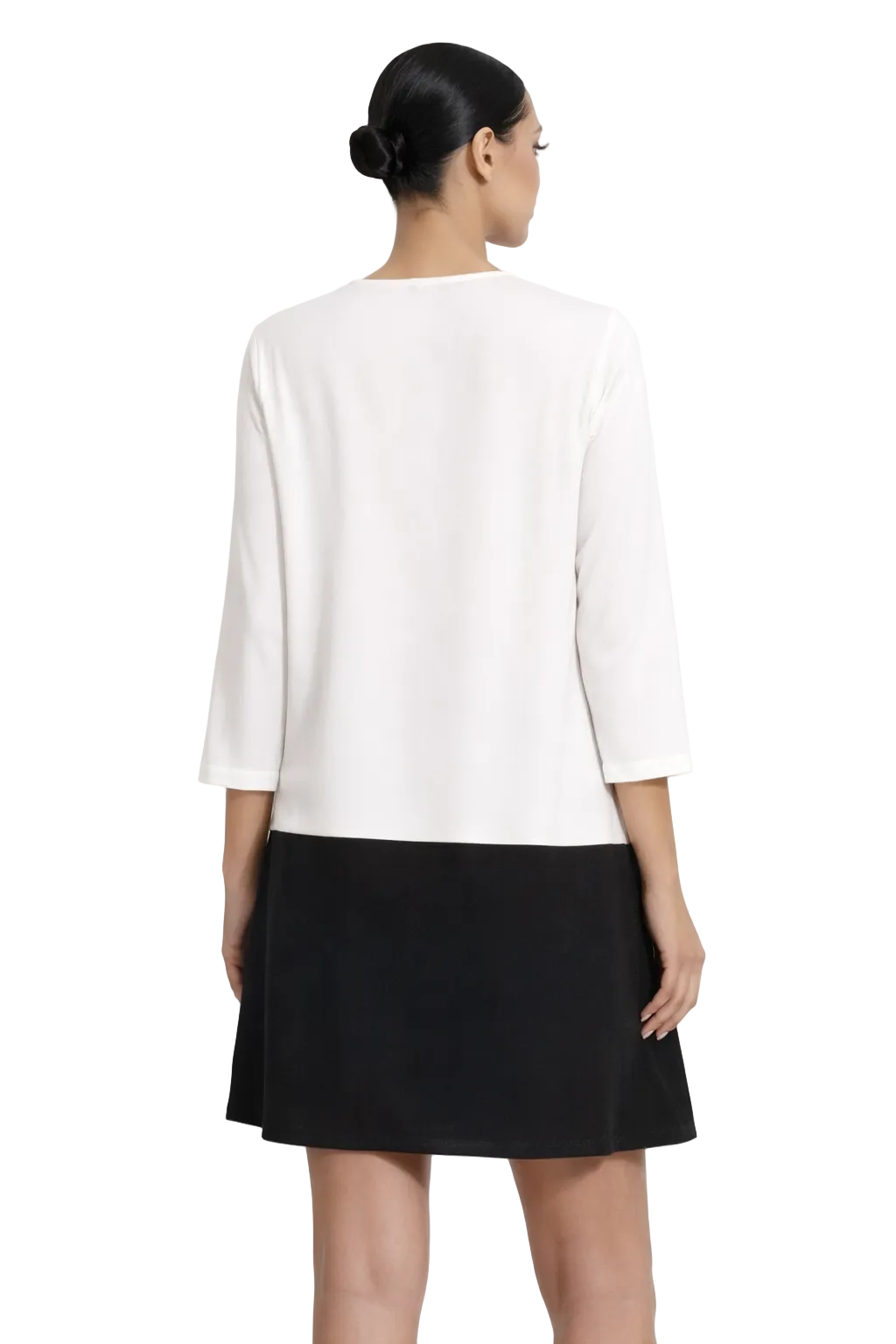 Monochrome Panel Shift Dress