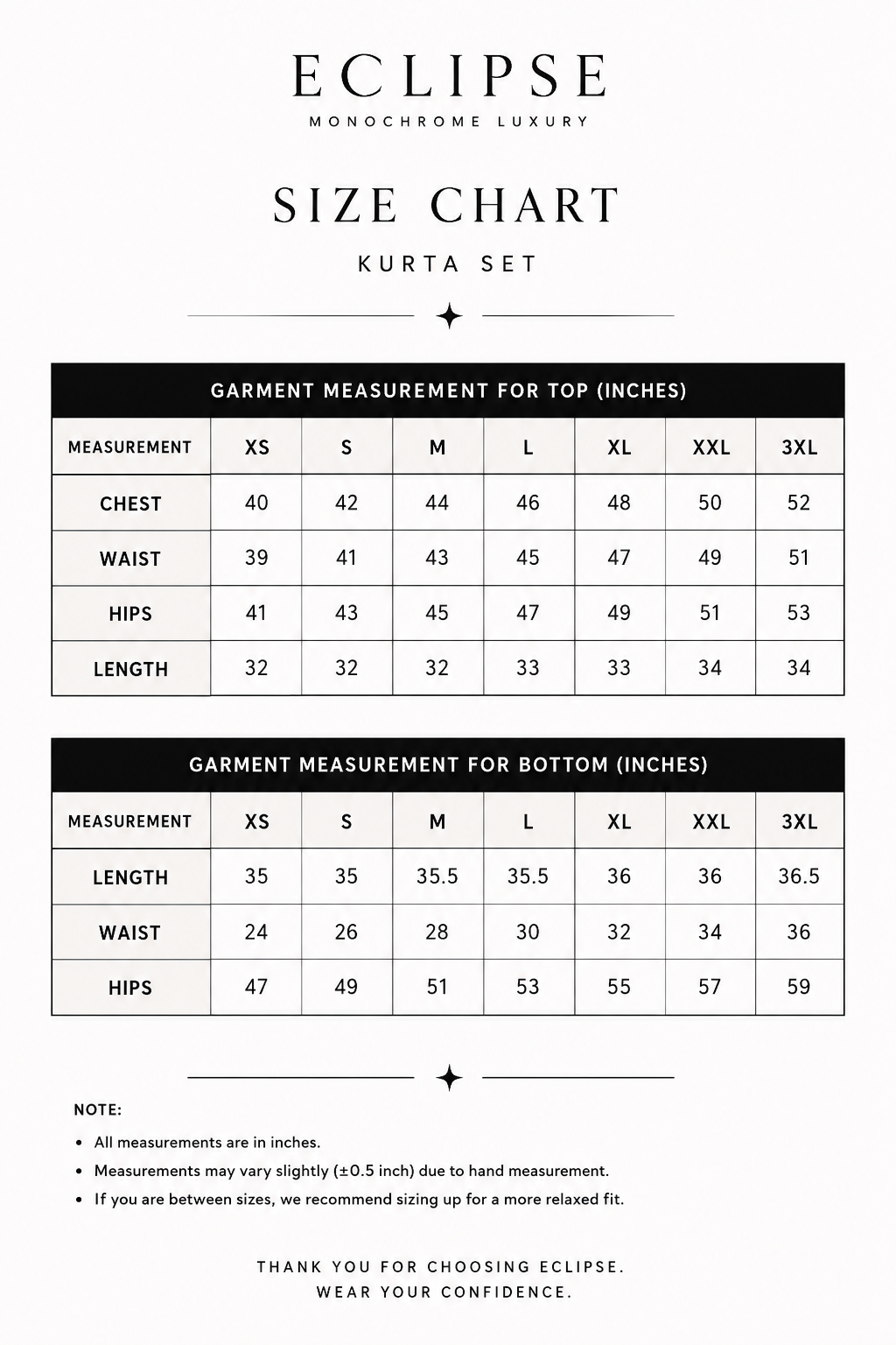 The Cotton Kurta Set - Black
