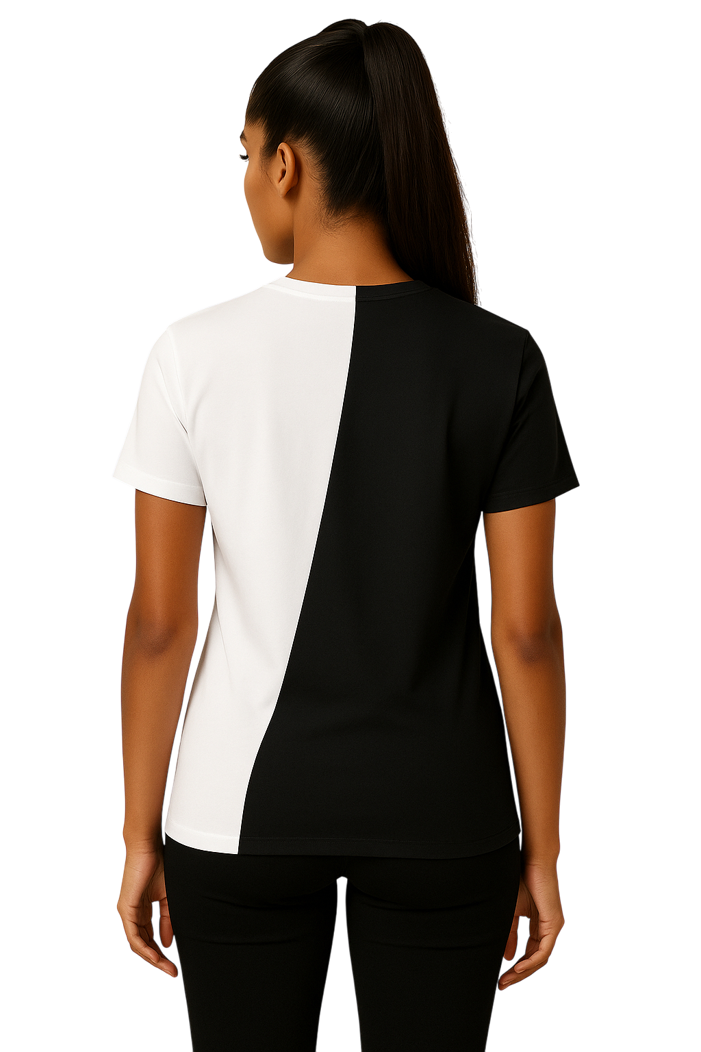 Diagonal Overlap Half Tee