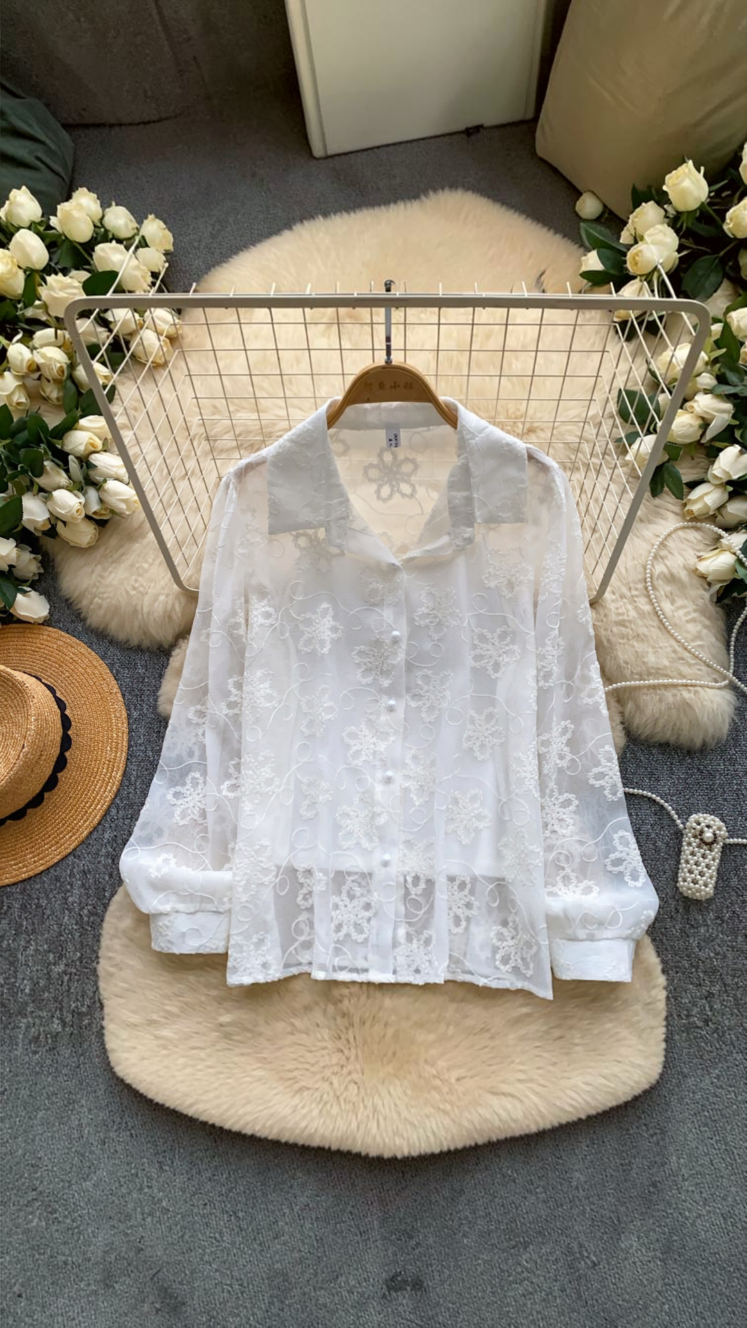 Ivory Embroided Shirt
