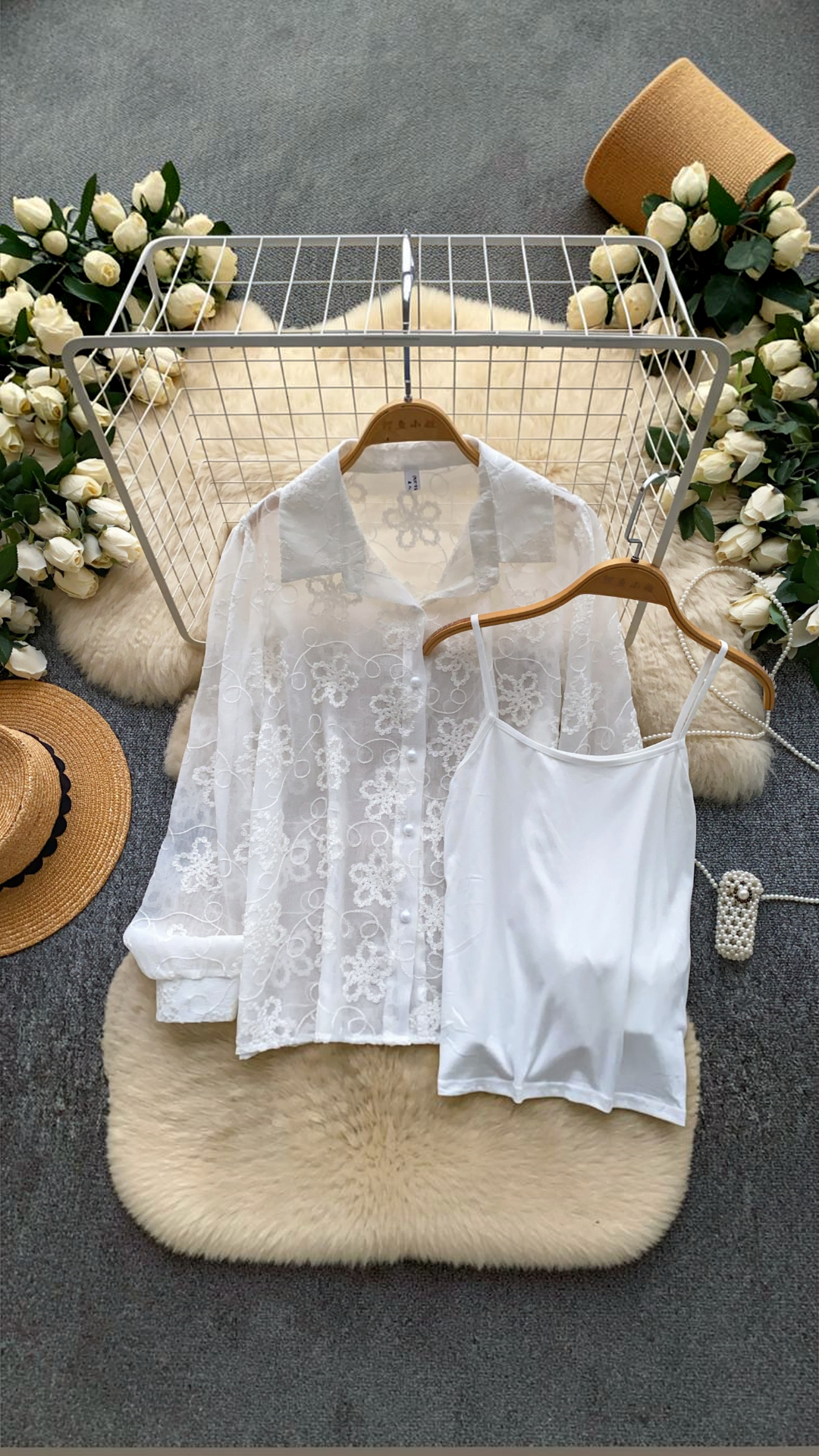 Ivory Embroided Shirt