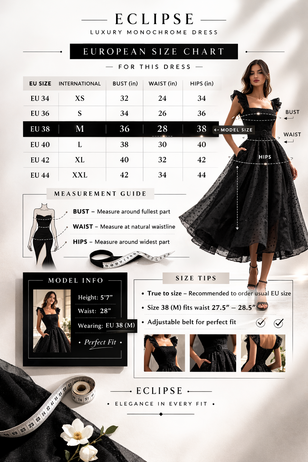The Lace Dress - Black