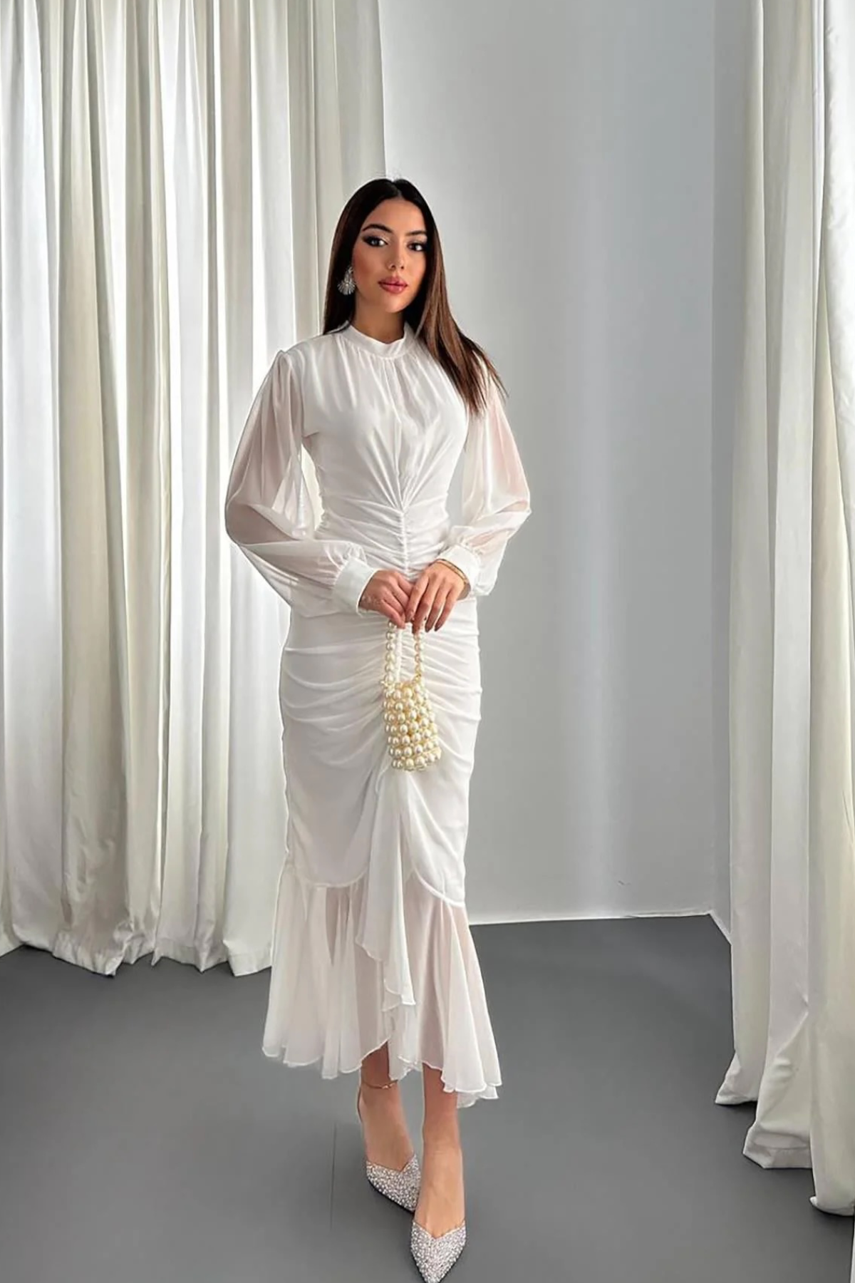 The Chiffon Fish Cut Dress