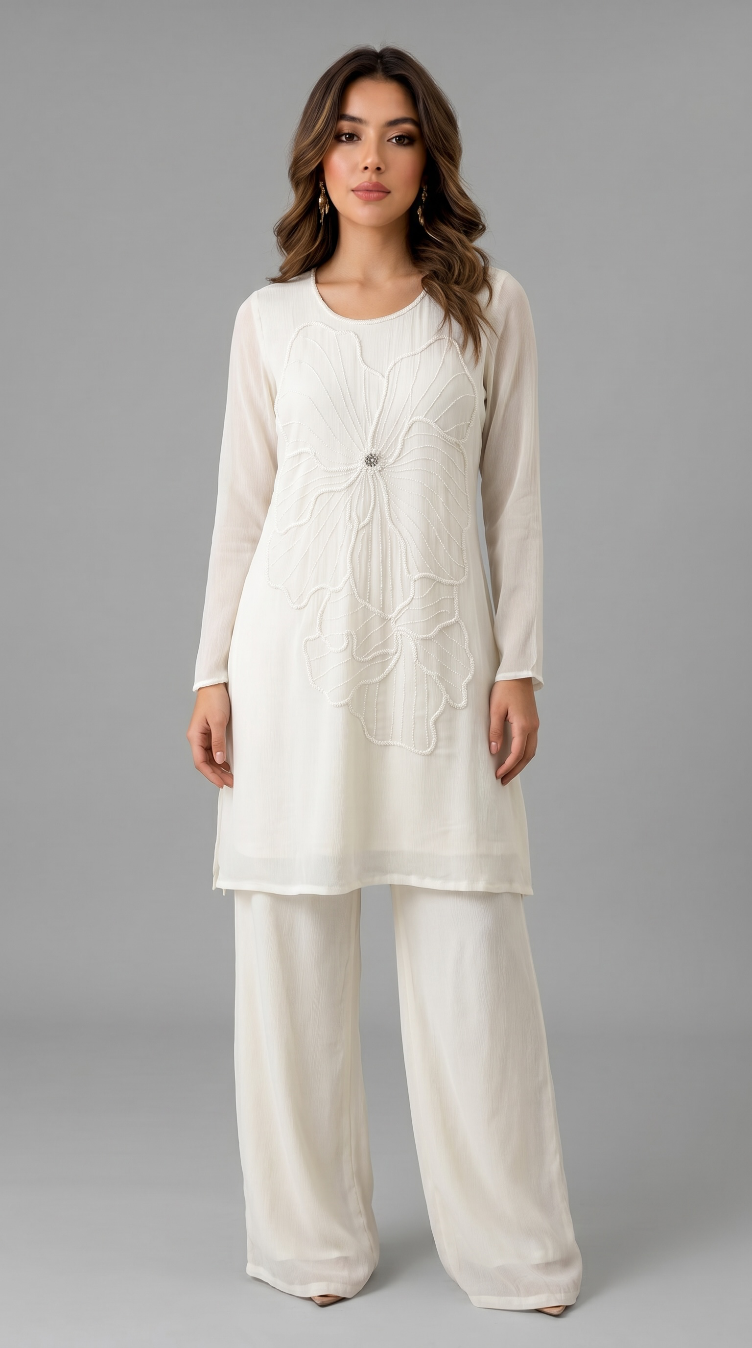 The Ivory Blossom Chinnon Set