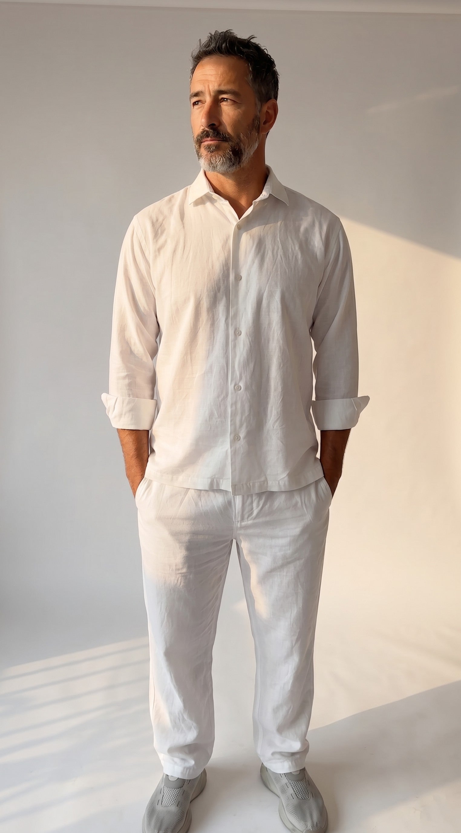 The cloud Linen Set - full sleeves