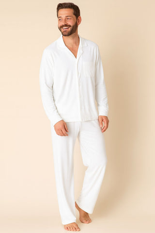 Asymmetric Black Top with White Trousers white1